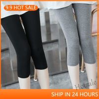 【hot sale】❡◘ D19 Ready Stock 40-75Kg Women Seven-point Leggings Summer Thin Outerwear Modal Slim Fit and Thin Cotton Pants High Elastic