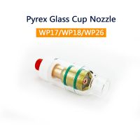 เชื่อมทิก Tig เลนส์แก๊ส Pyrex Gl ขวดรูปถ้วยเหมาะสำหรับ Wp26 17 18ไฟฉาย