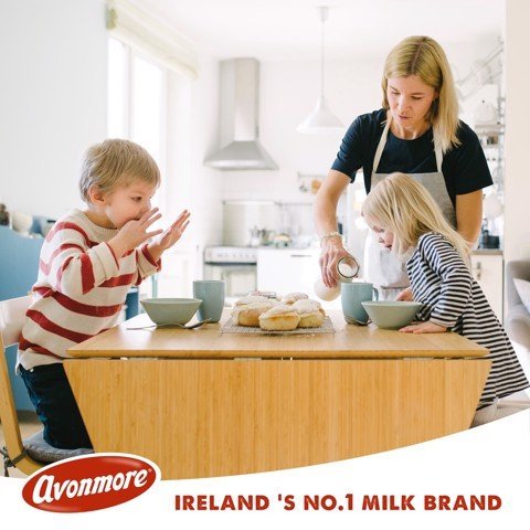 Lốc 4 hộp sữa tươi nguyên chất tiệt trùng avonmore uht full cream milk - ảnh sản phẩm 5