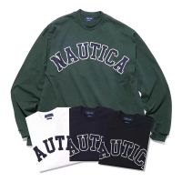 Original 21aw NAUTICA Chest Embroidered Big LOGO Loose Long Sleeves CityBoy Style