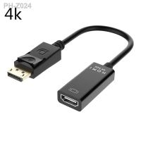 HD 4K DisplayPort to HDMI-compatible Adapter Cable Converter Male DP to Female HDMI-Compatible Video Audio For TV PC Projector