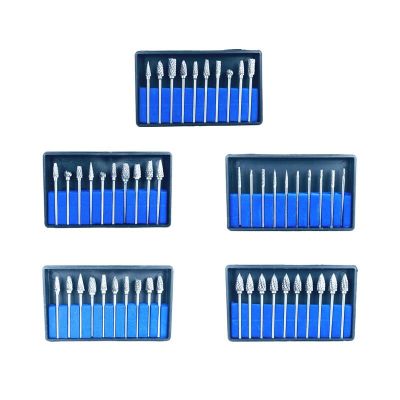 10Pcs/Box Tungsten Steel Dental Tooth Drill Dental Carbide Burs Dental Lab Materials 2.35Mm Diameter