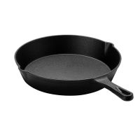 Outdoor Kitchen Pre-Seasoned Cast Iron Skillet - Frying Pan - Safe Grill Cookware for Indoor &amp; Outdoor Use