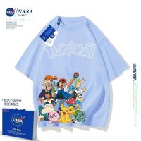 NASA boys t-shirt short-sleeved summer pure 2023 new childrens big boys girls tops