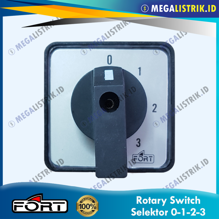 FORT SELEKTOR 0-1-2-3 3P 20A / 0-1-2-3 SELECTOR SWITCH ROTARY COS SFT20 ...