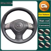 【YF】 Braid Car Steering Wheel Cover For Subaru Forester Impreza Legacy Exiga Microfiber Leather Wrap Accessories