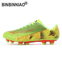 BINBINNIAO Size 32-45 Men Football Boots Kids TF Soccer Shoes Boy Girl Sneakers Trainers Soccer Cleats zapatos de futbol