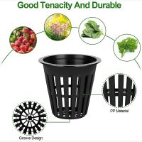 ；【‘； Hydroponic Mesh Pot Soilless Cultivation Vegetable Baskets Balcony Plants Planting Cups Hydroponics Root Controllers