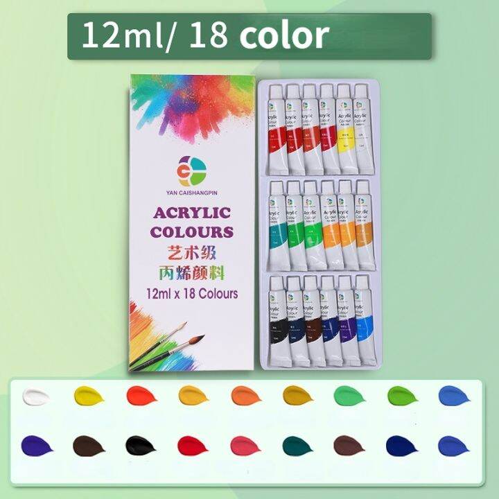 acrylic-paint-12-18-24-36-colors-12ml-tube-acrylic-paint-set-paint-for-clothing-painting-rich-pigments-for-artists-painting