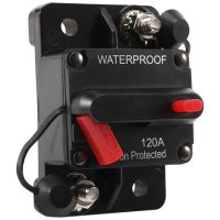 Waterproof Circuit Breaker,With Manual Reset,12V-48V DC,for Car Marine Trolling Motors Boat Power Protect