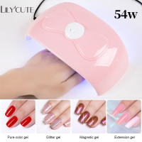 LILYCUTE เล็บไดร์เป่าเล็บแบบพกพาสาย USB เล็บไฟ LED ยูวี72W/48W หลอดไฟยูวีเล็บสำหรับเจลอาบน้ำเล็บขัด