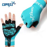 ♕ COPOZZ Half Finger GEL ถุงมือขี่จักรยาน Mountain Mtb Anti Slip จักรยานจักรยานถุงมือสำหรับขี่ Guantes Ciclismo ผู้ชายผู้หญิงกีฬา