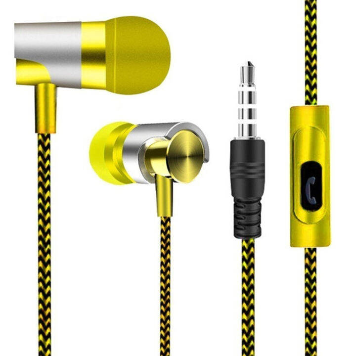 fashion2023earphones-3-5มิลลิเมตรในหู1-2เมตรสายควบคุมกีฬาชุดหูฟังหูฟังแบบมีสายสำหรับหัวเว่ยเกียรติมาร์ทโฟนพร้อมไมโครโฟน