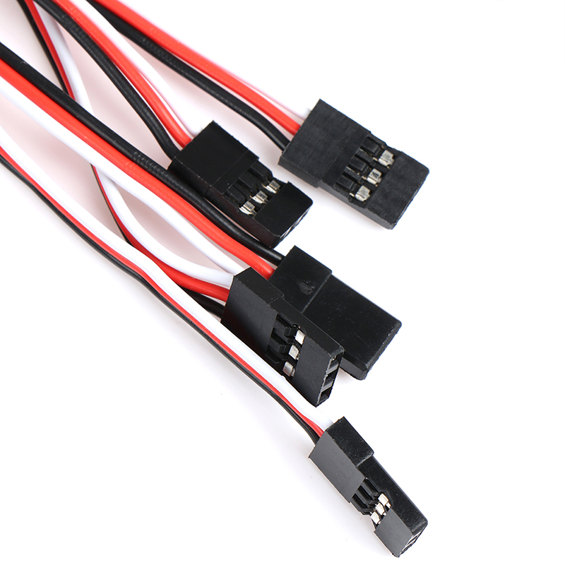 10Pcs 30cm Servo Extension Lead Wire Cable for RC Futaba JR Male to Female Wire 