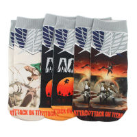 Anime Attack On Titan Cotton Casual Sock Cartoon Wings Of Libery Printing Winter Thick Long Skate Funny Breakable Socks