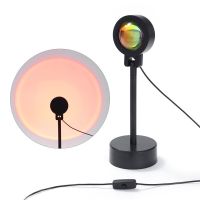 USB Sunset Lamp Projector Mood Light Bedroom Home Decor Bar Atmosphere Photography Background Night Lights Night Lights