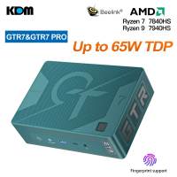 New Beelink GTR7 Pro Gaming Mini PC Ryzen 9 7940HS Up to 65W 32GB 1TB TDP Support Overclocked 8 Core 16 เธรด WiFi 6 BT 5.2 Win 11 HDMI DP Type-C พอร์ตเอาต์พุต Gigabit Internet Mini Computer