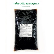 SEA JELLY - Trân châu caramel ĐEN 3Q - Minh Hạnh Food - bịch 2kg trân châu