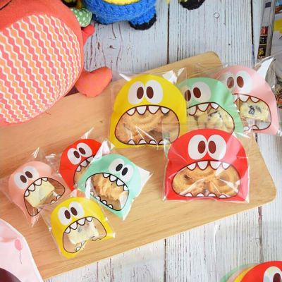 Plastic Big Teech Mouth Sweets and Candy Food Bag Cookie Easter Candy Gift Packaging Birthday Treats Bags Party decoration bag Gift Wrapping  Bags