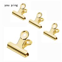 High quality Golden 50mm 38mm 31mm 22mm Multicolor Round Metal Clamp Paper Clips Student School Office Supplies