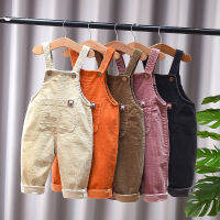 2022 เด็กทารกเด็กวัยหัดเดินเสื้อผ้าเด็กผู้ชาย Jumpsuits เด็กชุดหลวม Corduroy Playsuits สําหรับ 1 2 3 4 ปี