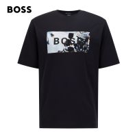 Fashion Trend Light Shadow Series LOGO Artistic Style Mens Cotton T-shirt