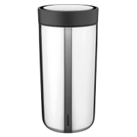 Stelton แก้วเก็บเย็น-ร้อน สุญญกาศ จับไม่ร้อนมือ To Go Click Mug 0.4L, Steel/Steel