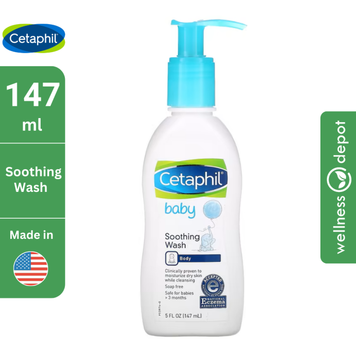 Cetaphil Baby Soothing Wash For Eczema and Atopic Prone Dry Baby Skin