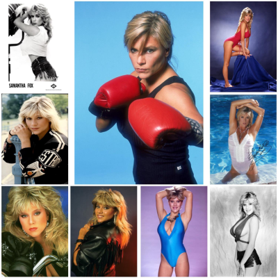 Samantha Fox โปสเตอร์ภาพวาดตกแต่งโปสเตอร์ผ้าใบของขวัญ Wall Art ห้องนั่งเล่นโปสเตอร์ห้องนอนภาพวาด