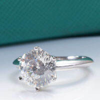 หายากรอบ100เหลี่ยมเพชรพลอยตัด Moissanite แหวน1,2,3กะรัตรัสเซียรังนกตัด Moissanite เพชรแหวน GRA บัตรสีดำ