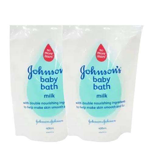 Johnson's Baby Milk & Rice Bath Refill 2 Pack (400ml per pack) Lazada PH