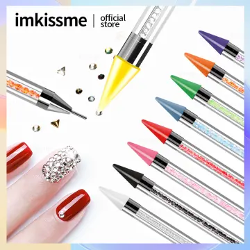 10Pcs Wax Rhinestone Picker Pencils With Pencil Sharpener Diamond Painting  Tools Self-Adhesive Drill Pen For