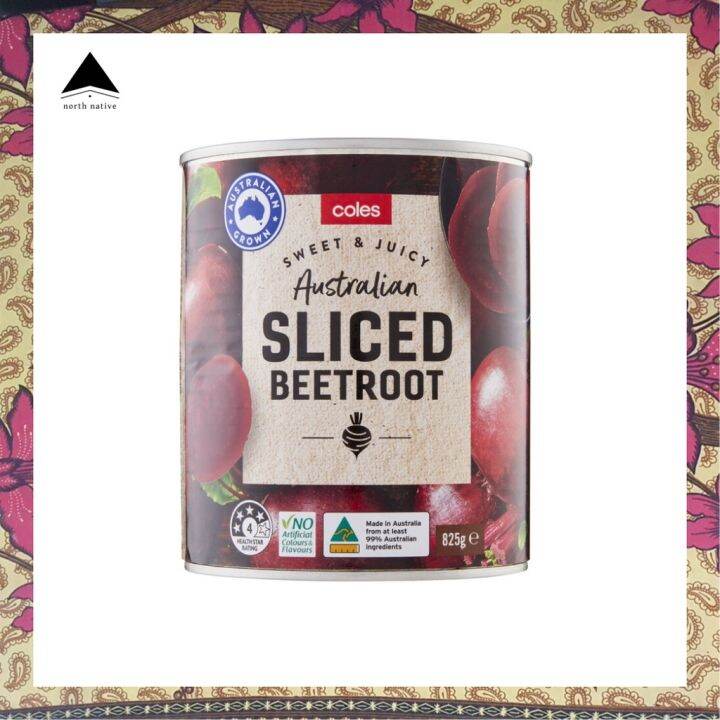 Coles Sliced Beetroot 425g product of Australia Canned sweet and juicy