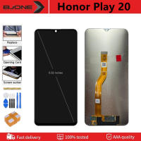 จอ LCD แท้6.52นิ้วสำหรับ Huawei Honor Play 20 KOZ-AL00,จอแสดงผล LCD พร้อมแผงสัมผัสอะไหล่หน้าจอกระจกประกอบดิจิไทเซอร์