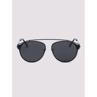 แว่นกันแดดผู้ชาย แว่นกลม แว่นโพลาไรซ์ วินเทจ-Sunglasses Men Sunglasses Men Sunglasses Metal Round vintage style -2626 -ดำ