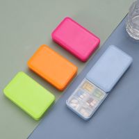 【LZ】 Square Pill Box Mini Pill Case Push-pull 6 Grids Tablet Pill Organizer Case Dispenser Travel Tablet Holder Container Storage Box