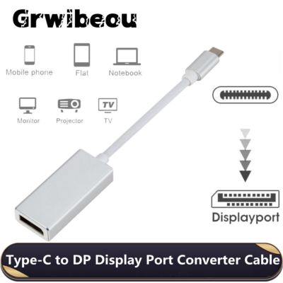Grwibeou 4K USB C to DisplayPort Adapter Cable USB Type C to DP 1.4 Cable Adapter for Mac Mini 2018 MacBook Pro/Air 2020 XPS