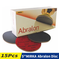 Mirka Alon 5 Inch Sponge Sandpaper Foam Backed Hook &amp; Loop Polishing &amp; Buffing Discs 125mm Grip Disc Flocking Sheets