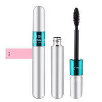 QIC 4D Silk Fiber Lash 2 In 1ขนตาปลอมแต่งหน้าสีดำกันน้ำยาว Mascara Volume Express เครื่องสำอางเกาหลี Lashes