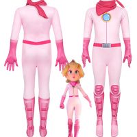 Manyoushe new Mario cos tights cosplay Princess Peach jumpsuit battle suit game suit female toys