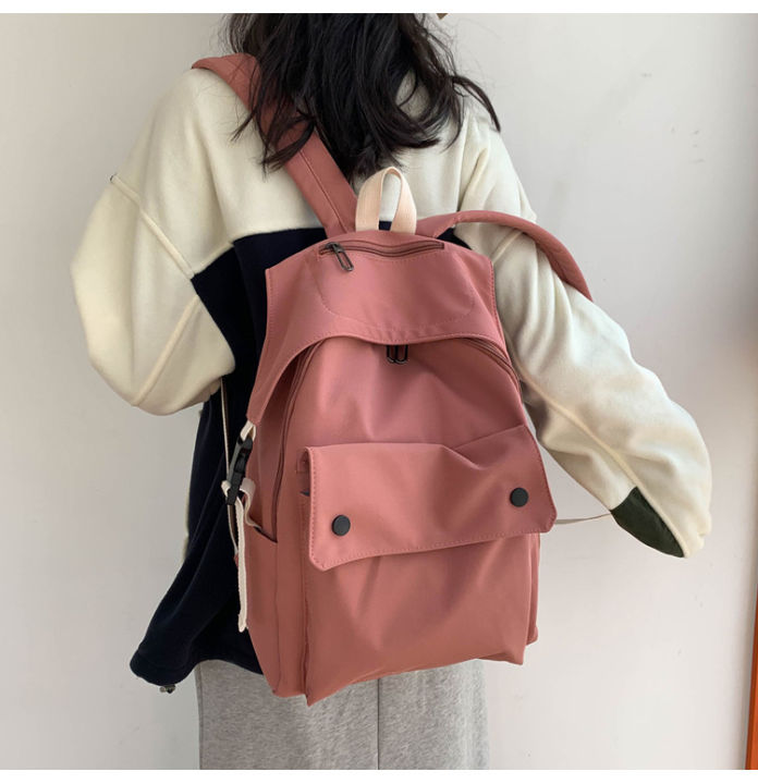 korean-style-nylon-women-backpacks-large-capacity-college-backpack-female-big-travel-bag-teenage-girl-school-bag-bagpack-red