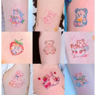 Bling Bling Sanrio Characters Tattoo Design Sticker Hello Kitty