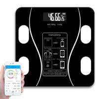 Bluetooth weighing scale เครื่องชั่งน้ำหนักดิจิตอลพร้อมแสดงมวลไขมัน