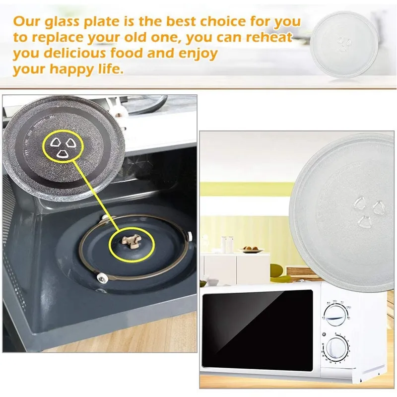 9.6 Inch Microwave Plate Spare Microwave Dish Durable Universal