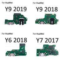 สำหรับหัวเว่ย Y9 2019 สำหรับหัวเว่ย Y9 2018 สำหรับ Y7 2017 Y6 2018 USB เสียบค่าใช้จ่ายคณะกรรมการเปลี่ยนไมโคร D ock เชื่อมต่อคณะกรรมการ