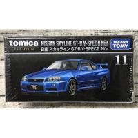 รถเหล็กTomica Premium  11 Nissan Skyline GT-R R34 V Spec II Nur