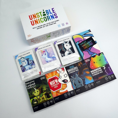 Play Game👉 Unstable Unicorns Board Game Play   Parent-child Interaction Board Gameblack