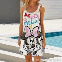 【hot】◑  2023 and Minnie Fashion Sling Print Loose Seaside Beach