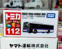 FL2 โมเดลรถบัสญี่ปุ่นขนาดเล็ก โทมิก้า ขนาดเล็ก 7.0 ซม ? Tomica Limited 2021 No. 112 Isuzu Erga Rinko Bus 1/136 ใหม่ สินค้าลิขสิทธิ์แท้ พร้อมจัดส่ง