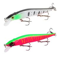 1Pcs Fishing Lure 115mm/14g Minnow Crankbait Wobblers 3D Eyes Perch Artificial Bait Pike Carp Bait Swim Bait Fishing Pesca